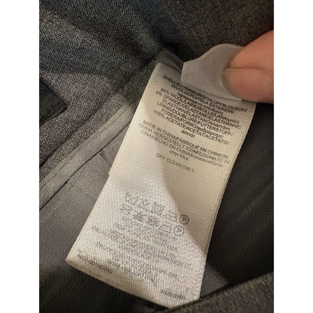 Brooks Brothers Caroline Fit Trouser Pants Straight Leg Gray Size 4 Wool Stretch - Picture 7 of 10